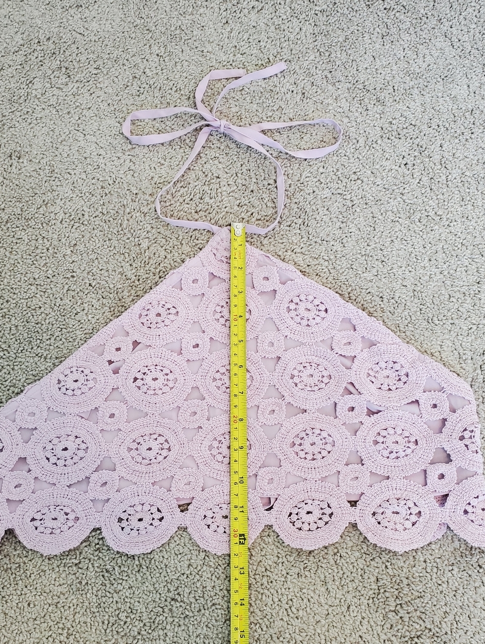 ASOS Lilac Crochet Crop Top - Picture 8 of 9